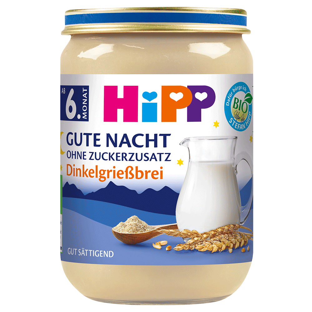 Bild: HiPP Gute Nacht Dinkelgrießbrei