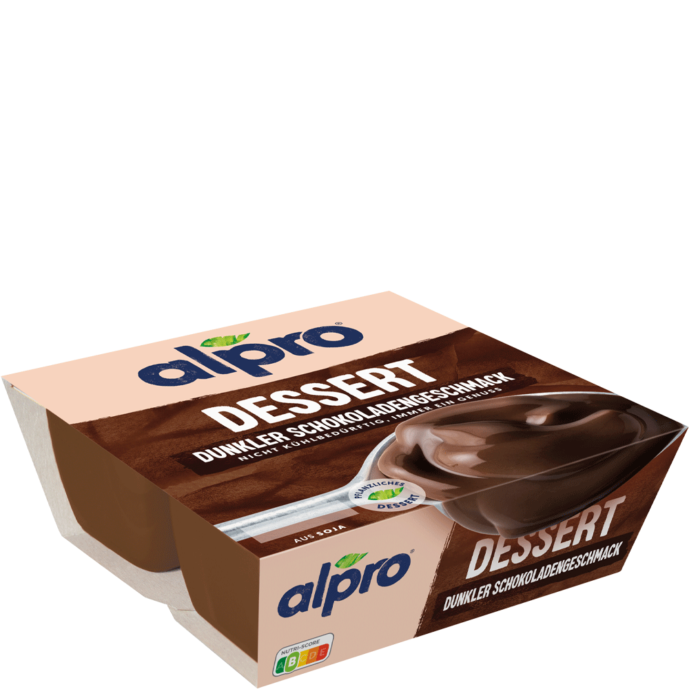 Bild: Alpro Dessert Dunkler Schokoladengeschmack