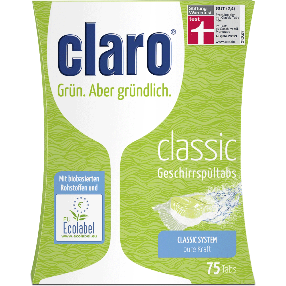 Bild: claro Classic Geschirrspül Tabs