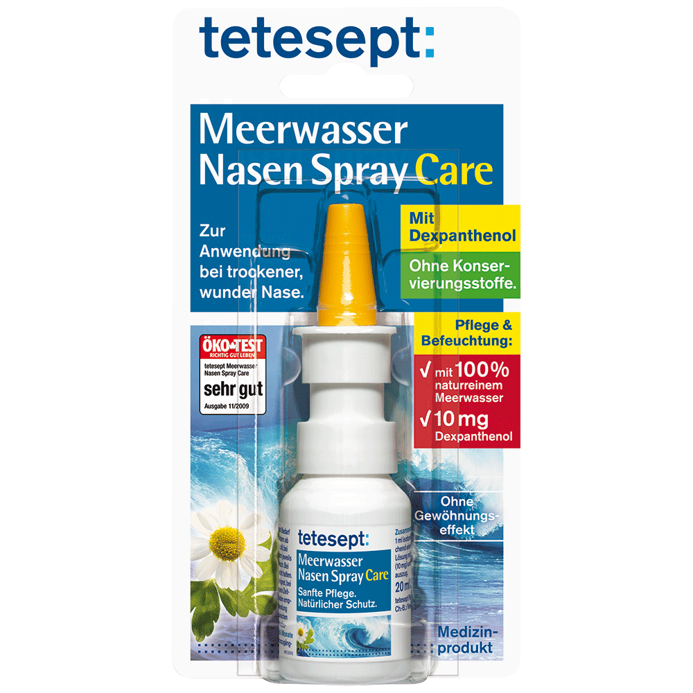 Bild: tetesept: Meerwasser Nasen Spray Care