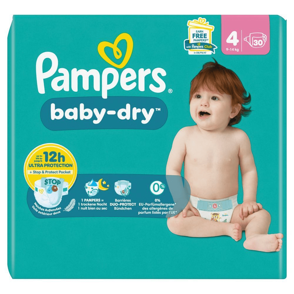 Bild: Pampers Baby-Dry Größe 4,9kg-14kg