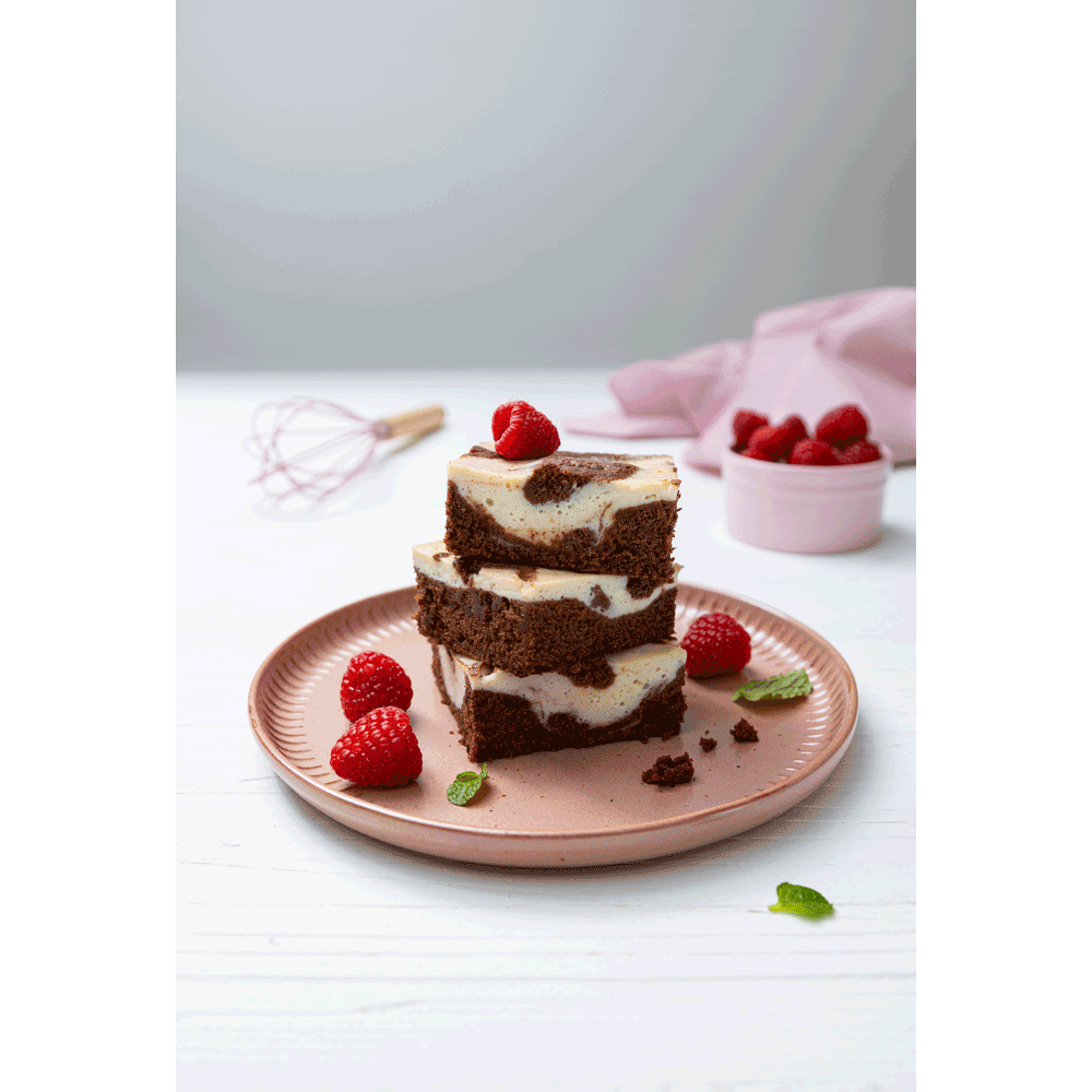 Bild: Biovegan Meine Cheesecake Brownies Backmischung
