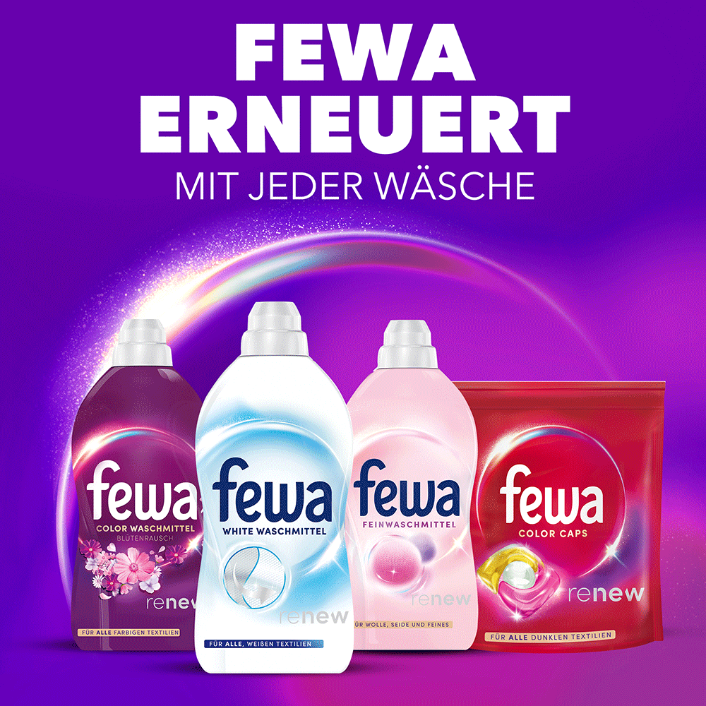 Bild: Fewa Renew Flüssigwaschmittel Weiss