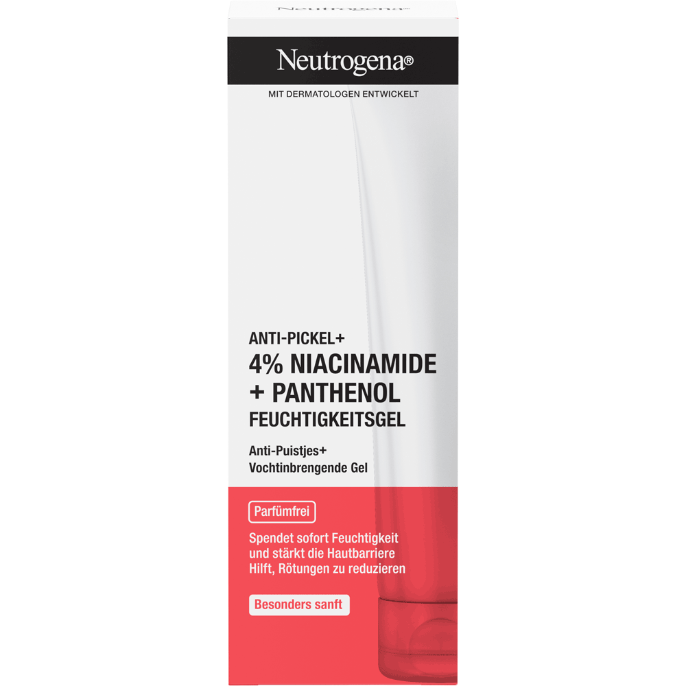 Bild: Neutrogena Feuchtigkeitsgel Anti-Pickel + 4% Niacinamide + Panthenol