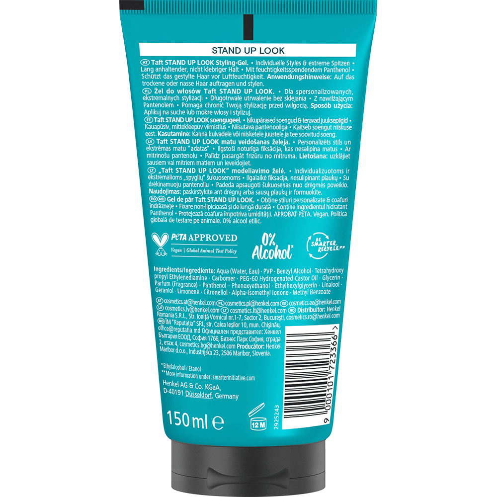 Bild: Schwarzkopf taft Styling Gel Stand Up Look