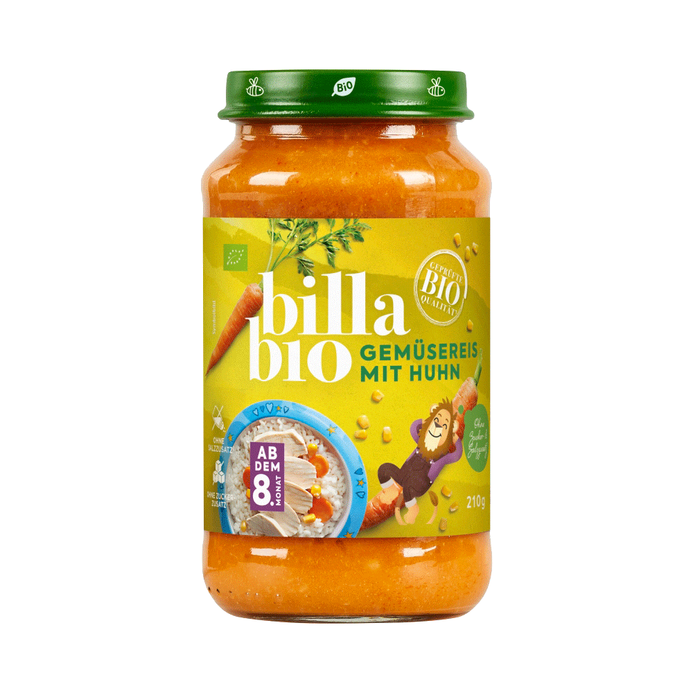 Bild: Billa Bio Gemüsereis mit Huhn