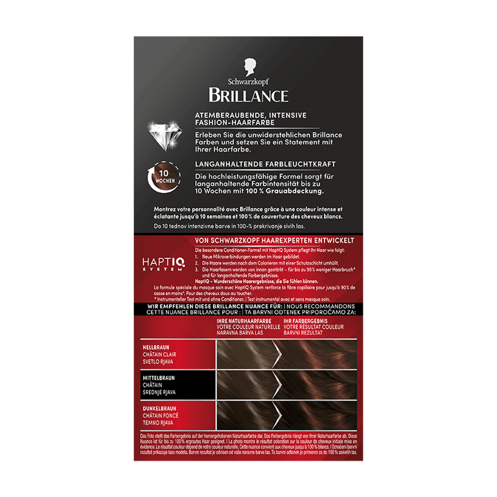 Bild: Schwarzkopf BRILLANCE Intensiv-Color-Creme