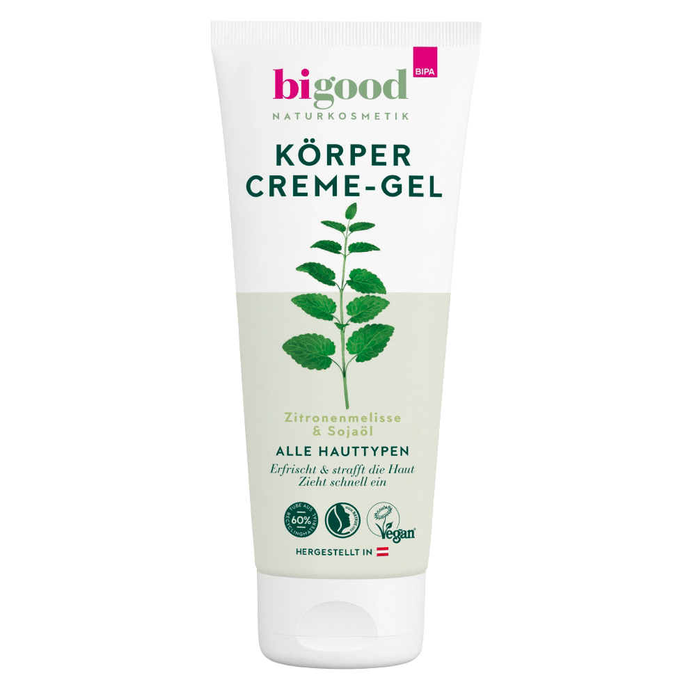 Bild: bi good Körpercreme-Gel Zitronenmelisse & Sojaöl