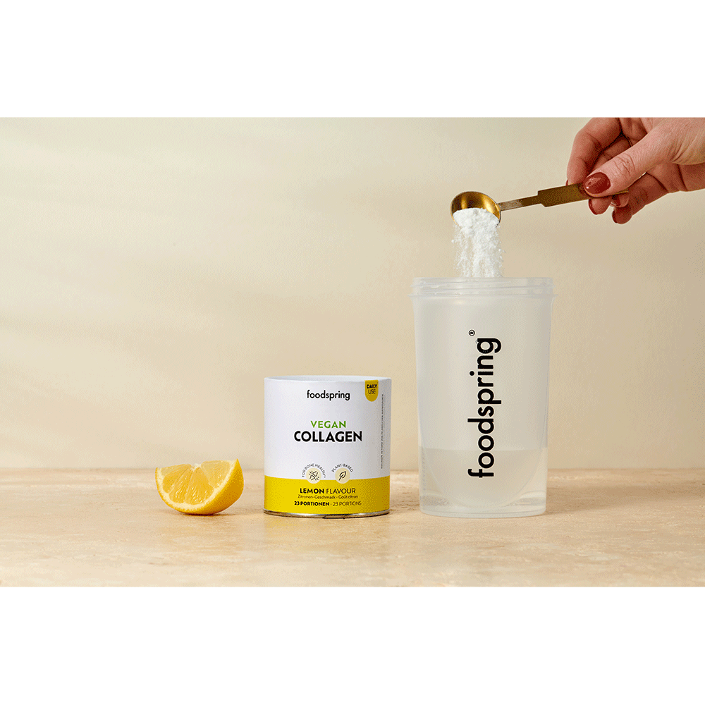 Bild: foodspring Vegan Collagen Zitrone Geschmack