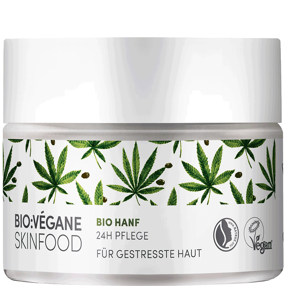Bild: Bio Vegane Skinfood Bio Hanf 24H Pflege 