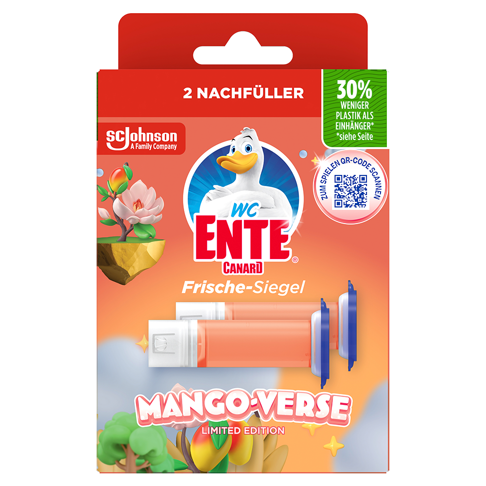 Bild: WC-Ente Frische Siegel Mango Verse Limited Edition