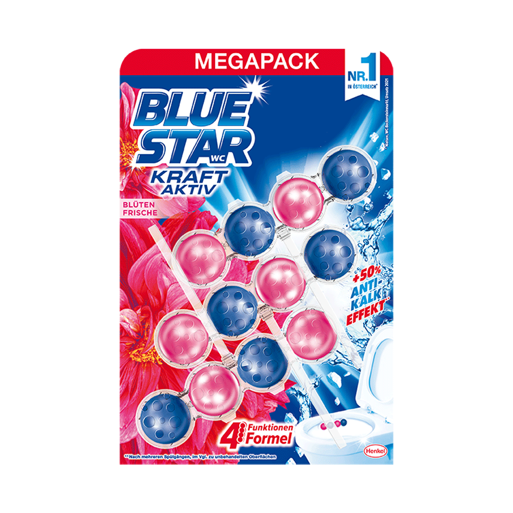 Bild: Blue Star Kraft Aktiv WC-Steine Blütenfrische