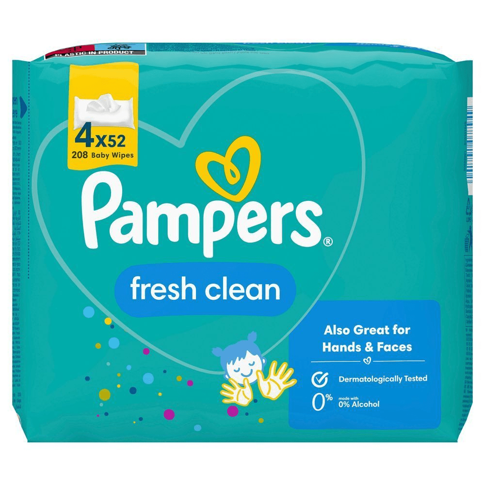 Bild: Pampers Fresh Clean Feuchttücher 4x52