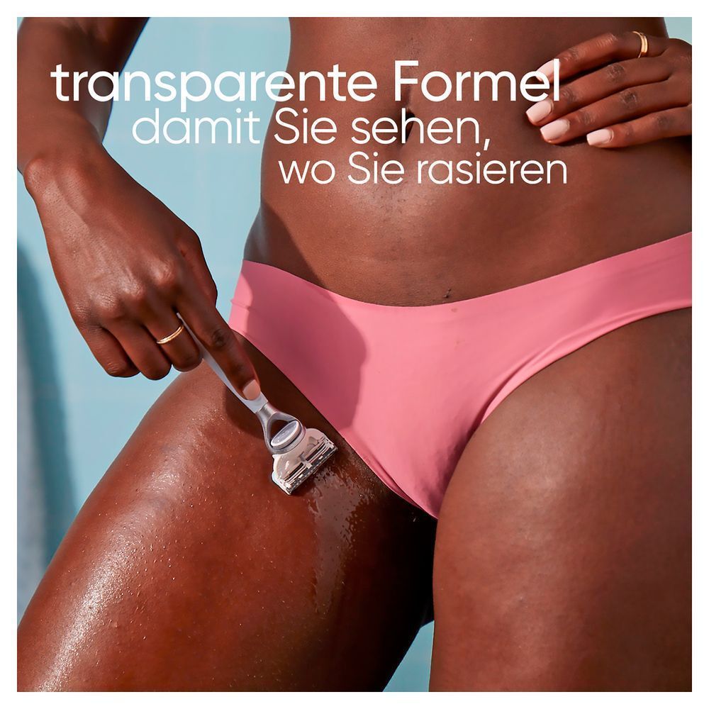 Bild: Gillette Satin Care für den Intimbereich, 2-in-1 Reinigungs- und Rasiergel