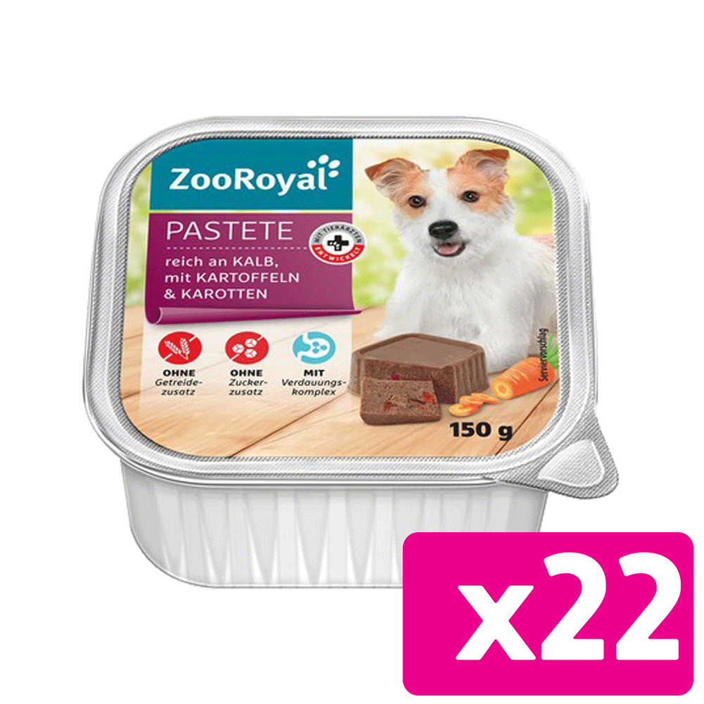 Bild: ZooRoyal Pastete reich an Kalb und Kartoffeln