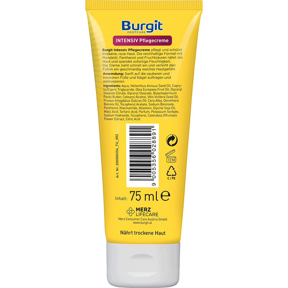 Bild: Burgit Footcare Intensiv Pflegecreme