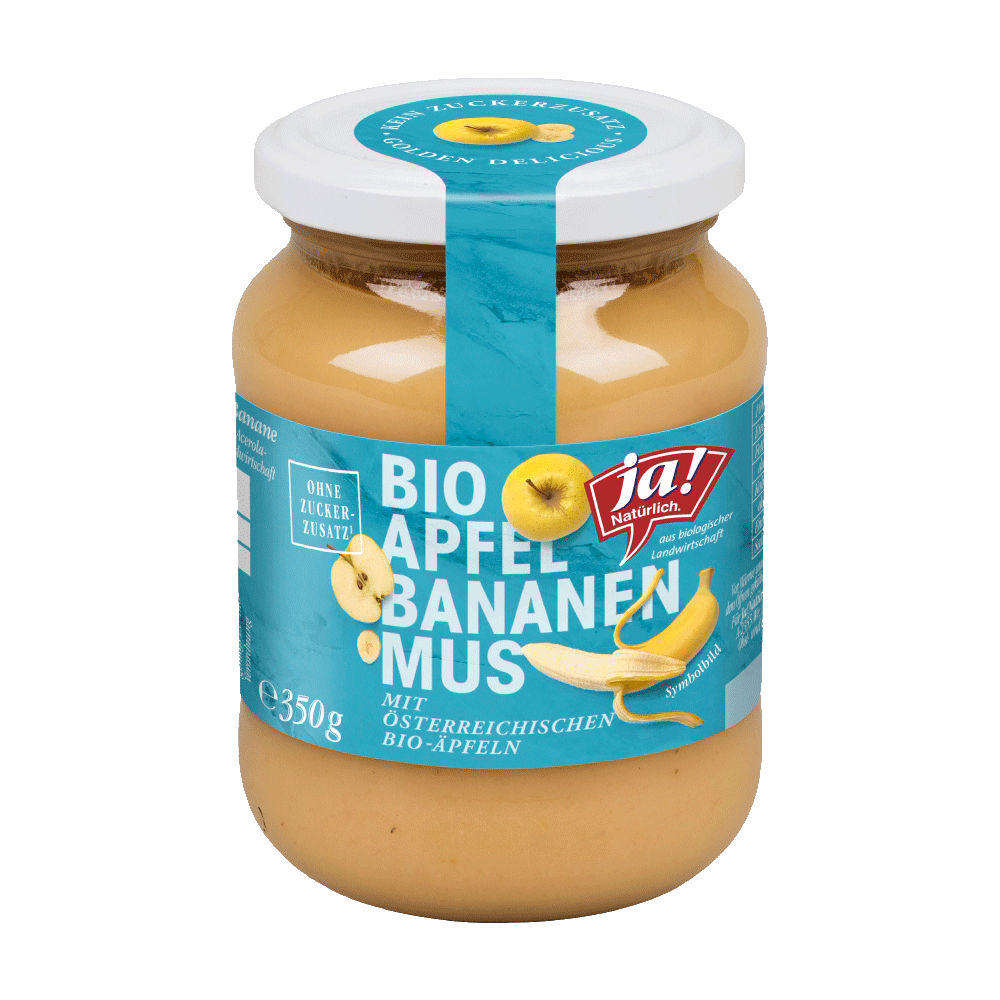 Bild: ja! Natürlich. Bio Apfel Bananen Mus