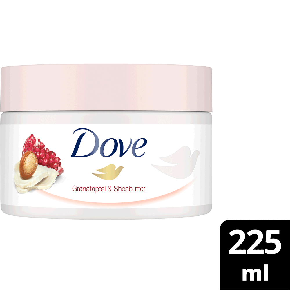 Bild: Dove Duschpeeling Granatapfel & Sheabutter