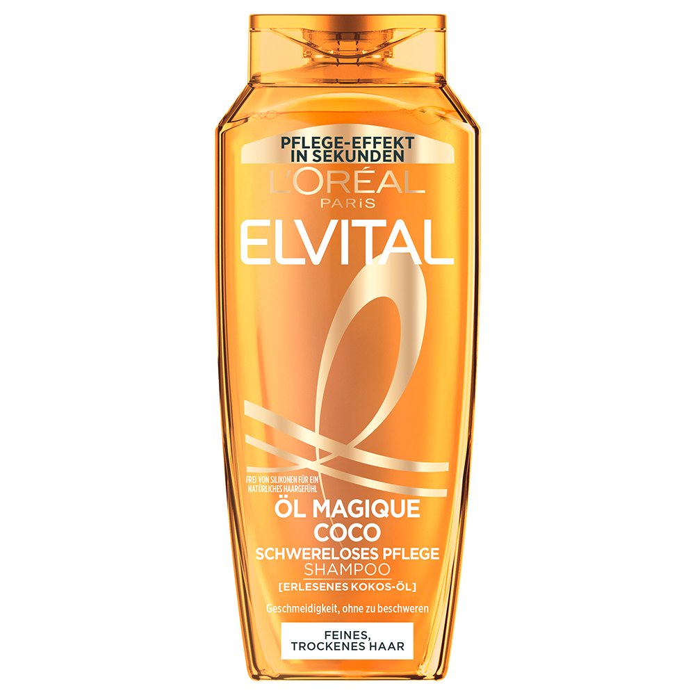 Bild: L'ORÉAL PARIS ELVITAL Öl Magique Coco Schwereloses Pflege Shampoo