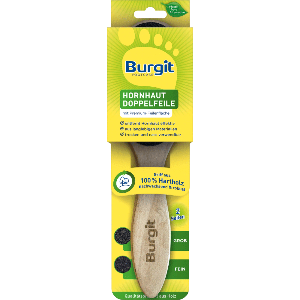 Bild: Burgit Footcare Hornhaut Feile Holz