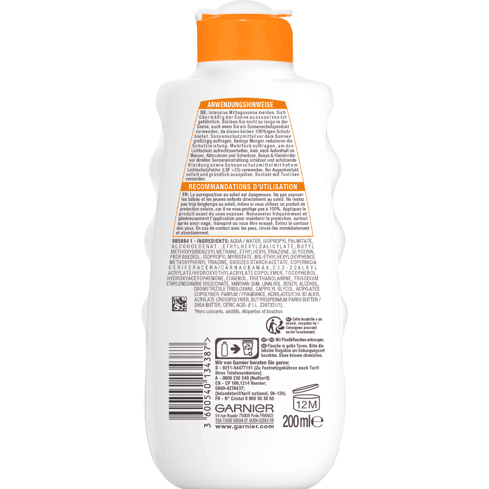 Bild: GARNIER AMBRE SOLAIRE Sonnenmilch LSF 30