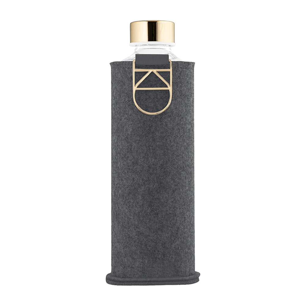 Bild: equa Glasflasche Blueberry mit Filzüberzug 750 ml 