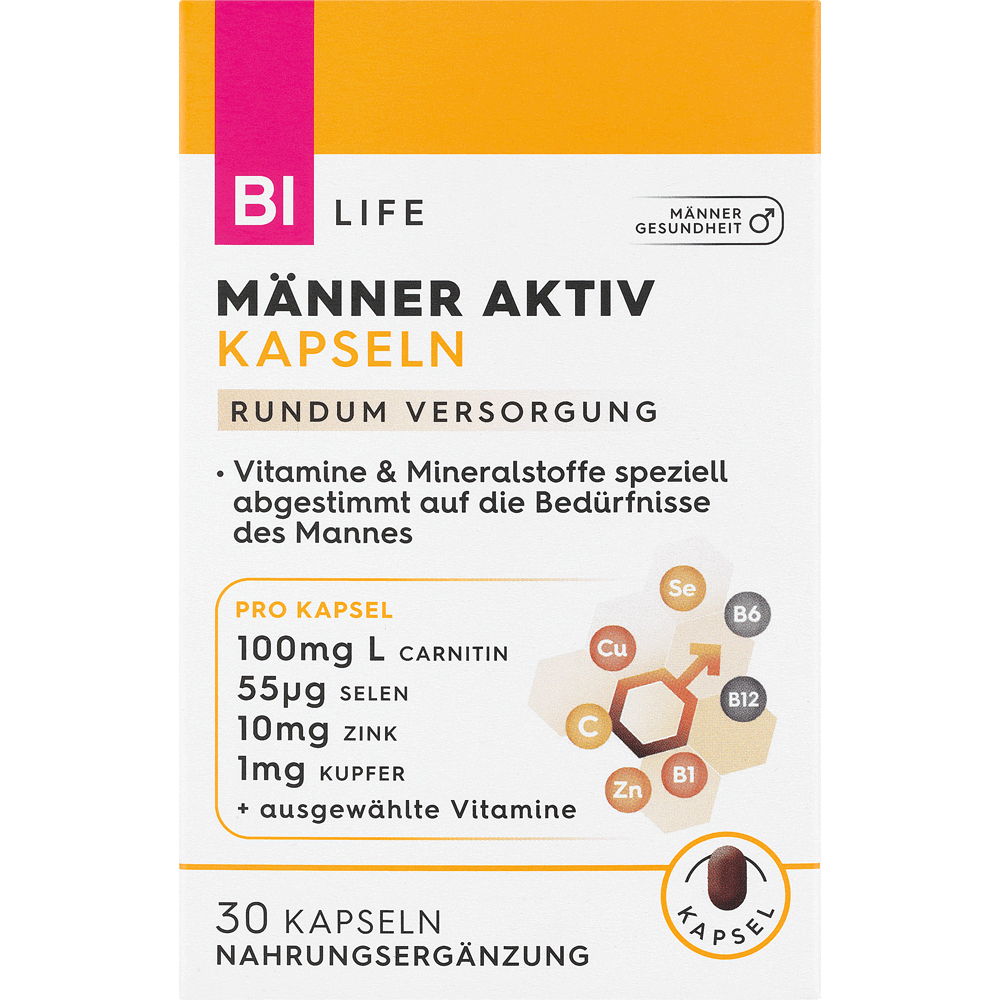 Bild: BI LIFE Männer Aktiv Kapseln