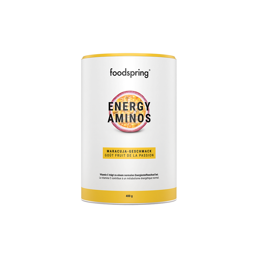 Bild: foodspring Energy Aminos Maracuja