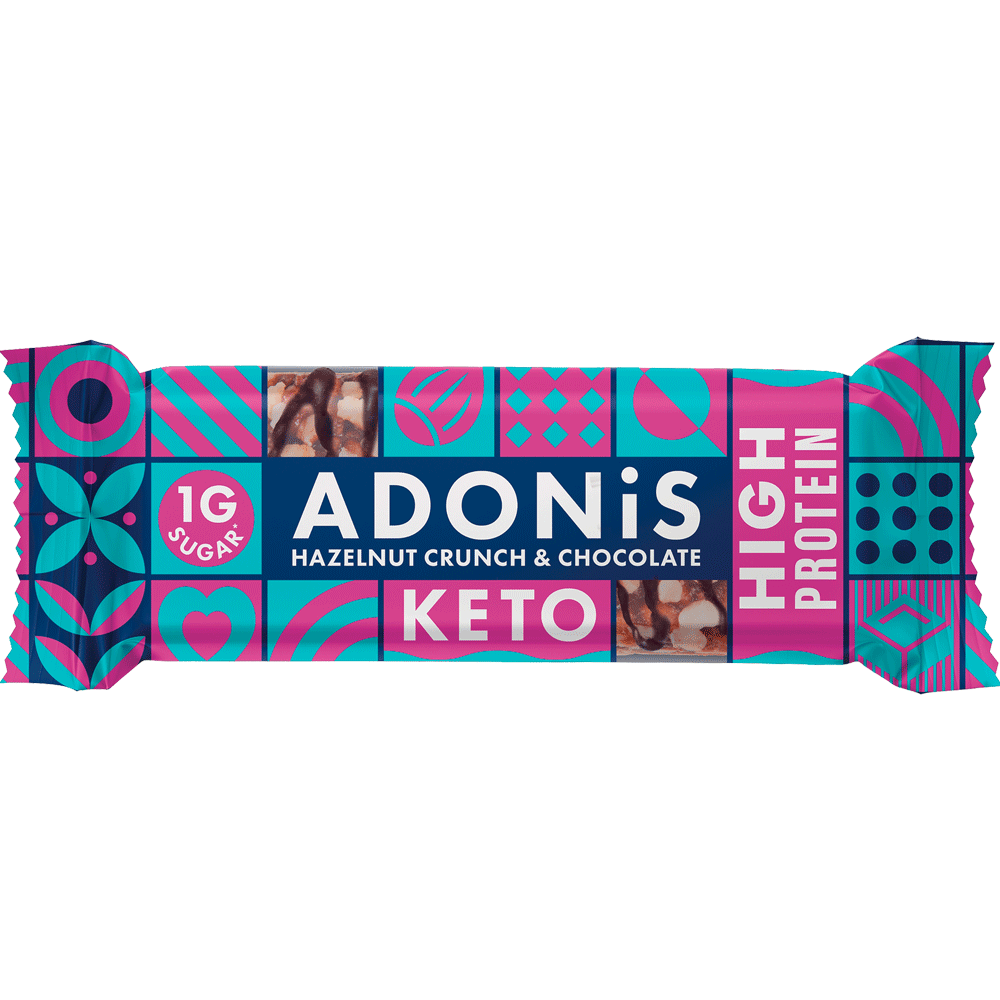Bild: Adonis Keto Proteinriegel Hazelnut Crunch