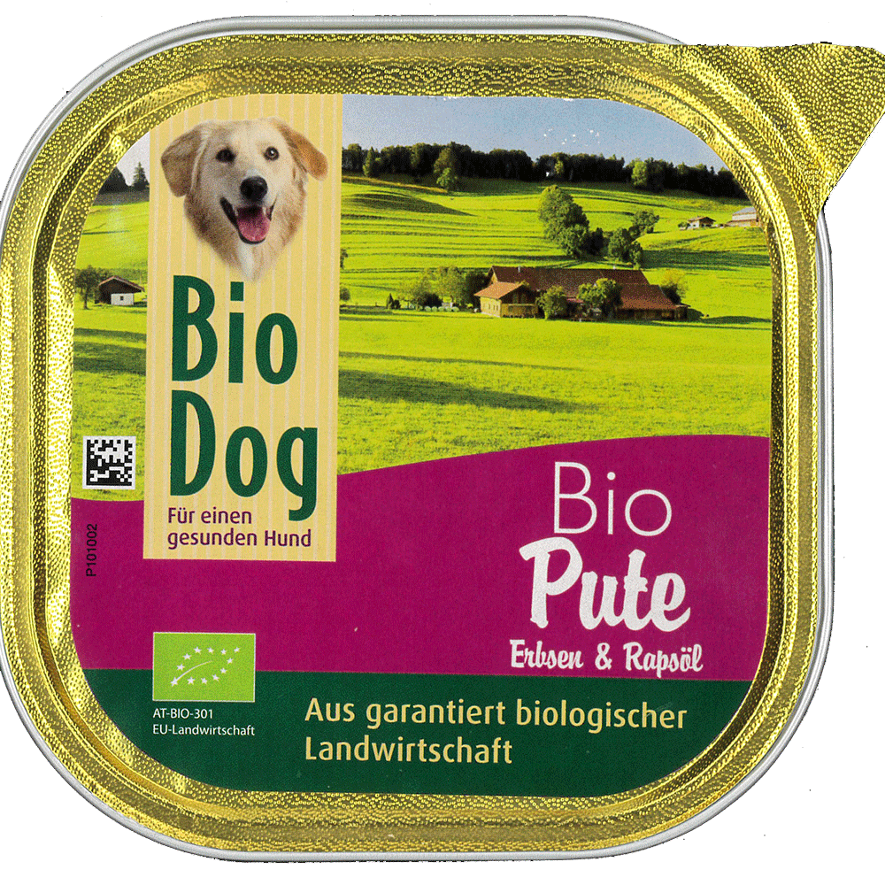 Bild: Bio Dog Bio Pute, Erbsen und Rapsöl