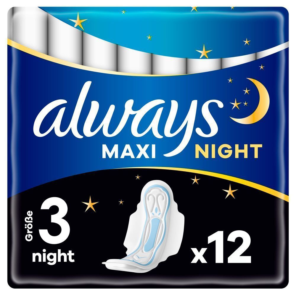 Bild: always Maxi Night Binden Mit Flügeln (G3)