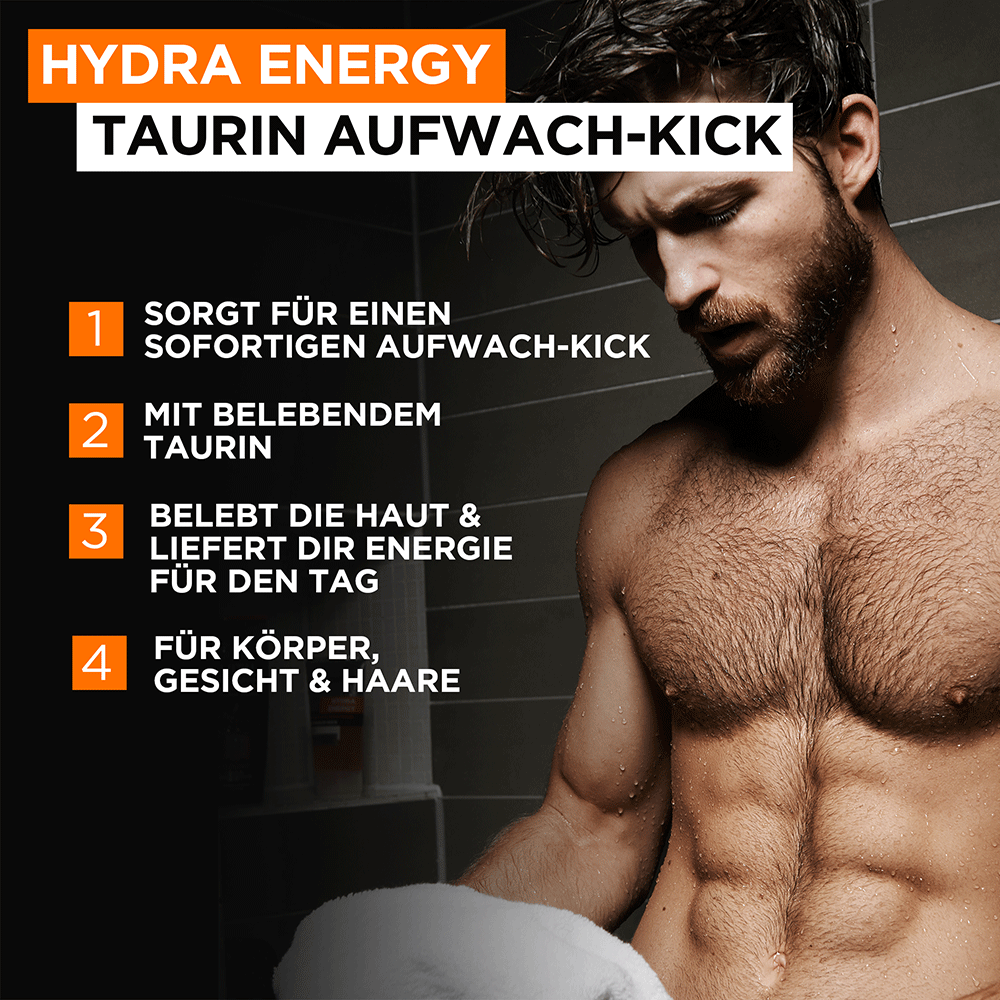 Bild: L'ORÉAL PARIS MEN EXPERT Hydra Energy Aufwach-Kick Duschgel