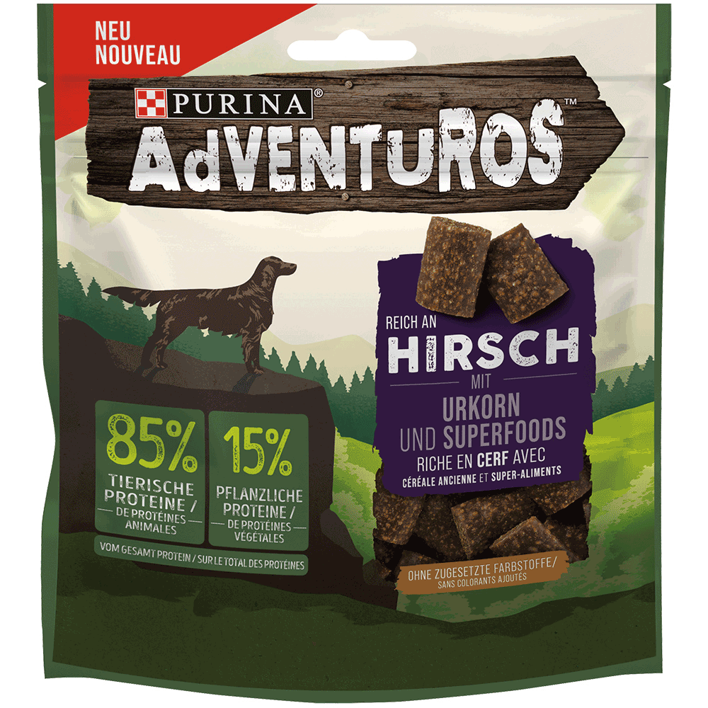Bild: Purina AdVENTUROS Adventuros Hirsch Mit Urkorn Superfood
