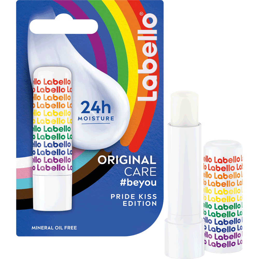 Bild: labello Original Care Pride Kiss Edition