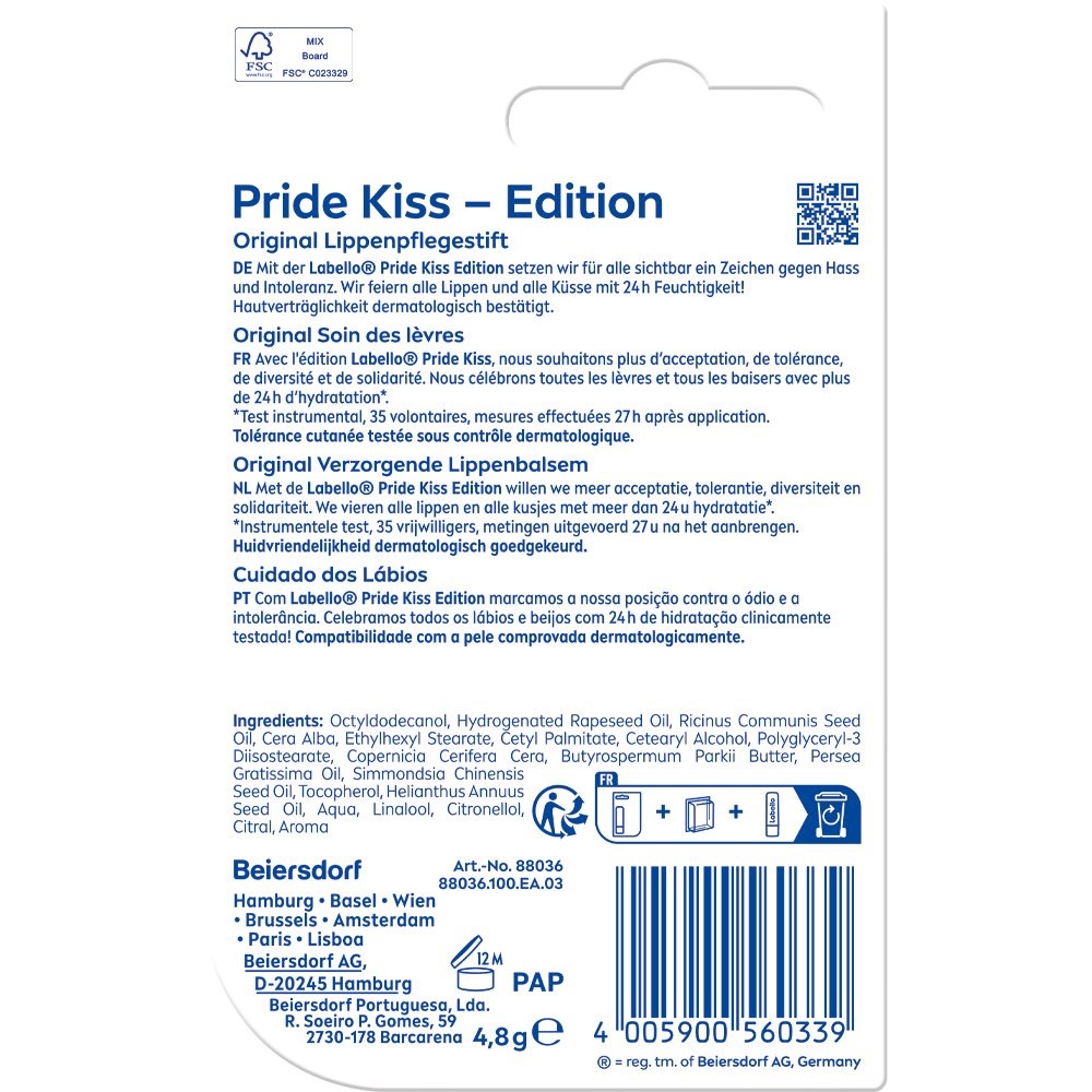 Bild: labello Original Care Pride Kiss Edition