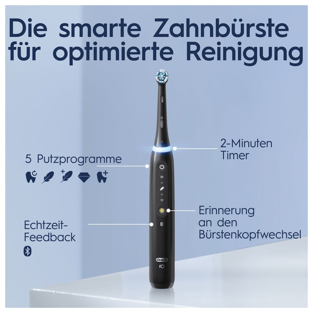 Bild: Oral-B iO Series 5 Elektrische Zahnbürste, Matt Black