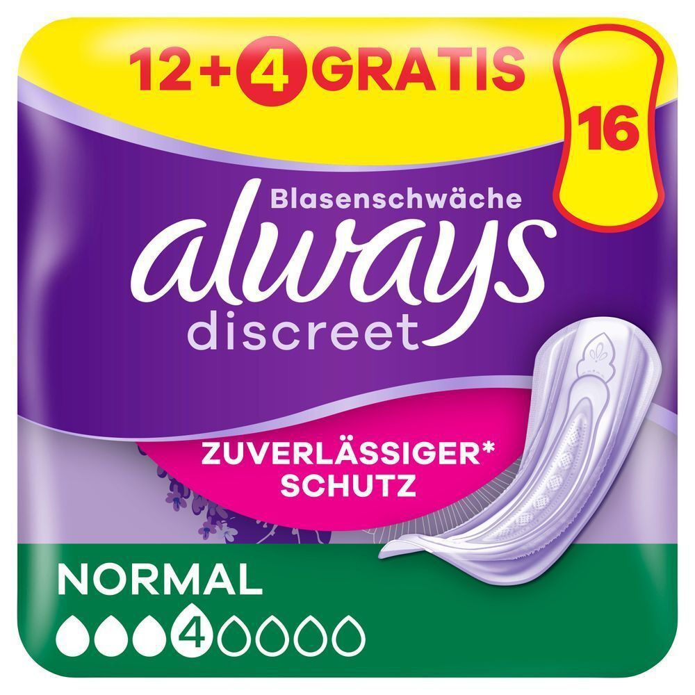 Bild: always Discreet Inkontinenzeinlagen Normal