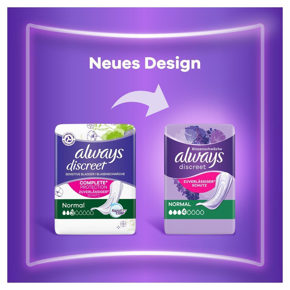 Bild: always Discreet Inkontinenzeinlagen Normal