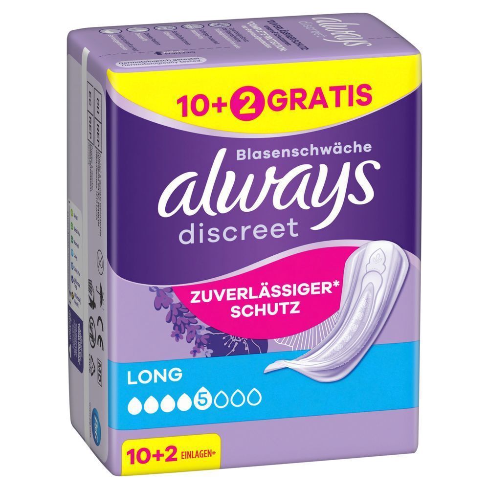 Bild: always Discreet Inkontinenzeinlagen Long