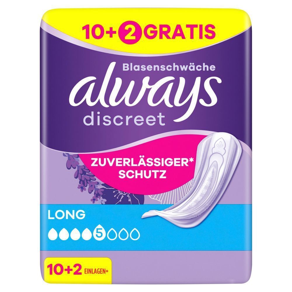 Bild: always Discreet Inkontinenzeinlagen Long