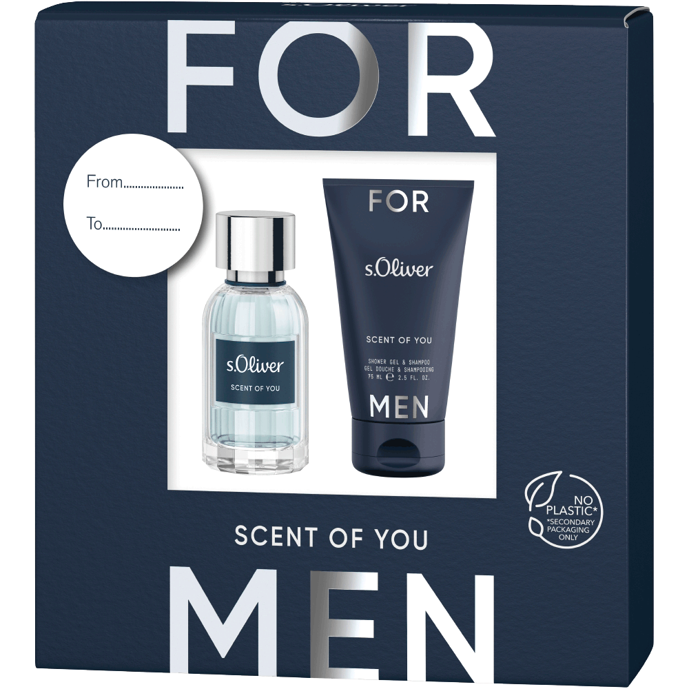 Bild: s.Oliver Scent Of You Men Geschenkset Eau de Toilette 30 ml + Duschgel 75 ml