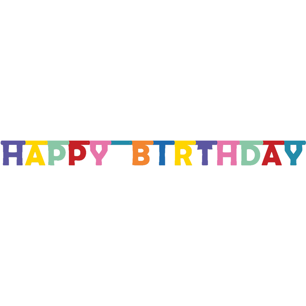 Bild: Folat Buchstabengirlande Happy Birthday 