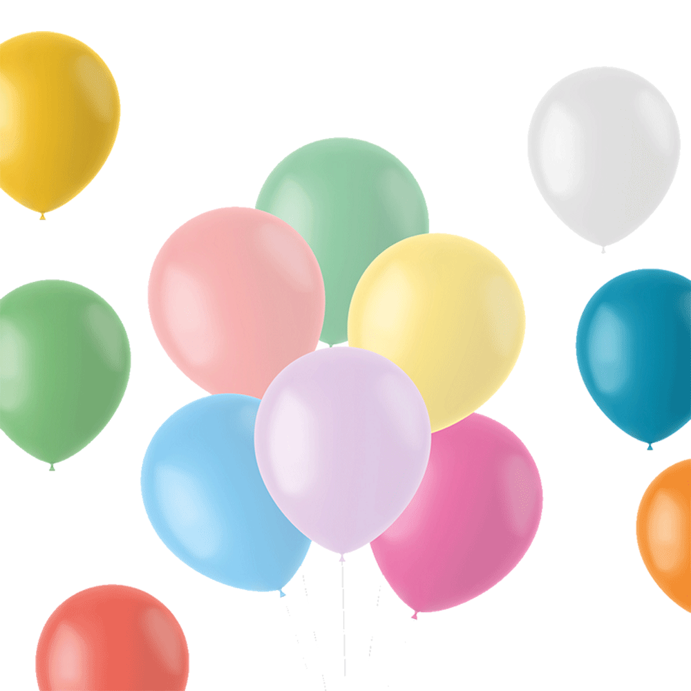 Bild: Folat Luftballons Pastel Bunt Mix 