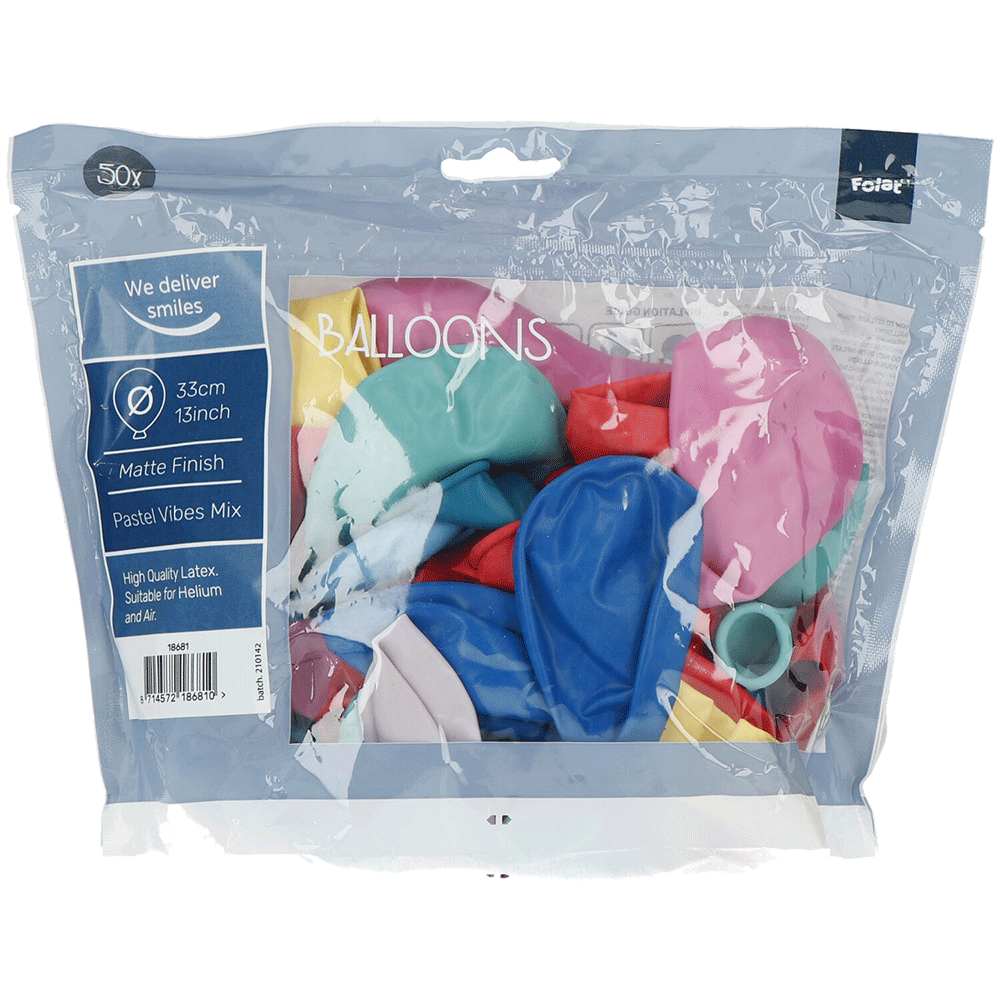 Bild: Folat Luftballons Pastel Bunt Mix 