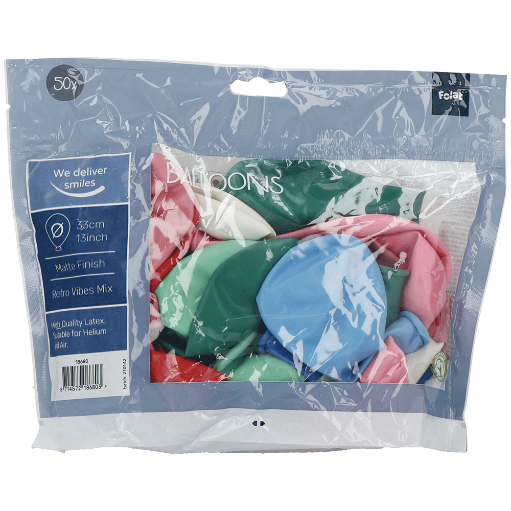 Bild: Folat Luftballons Retro Bunt Mix 
