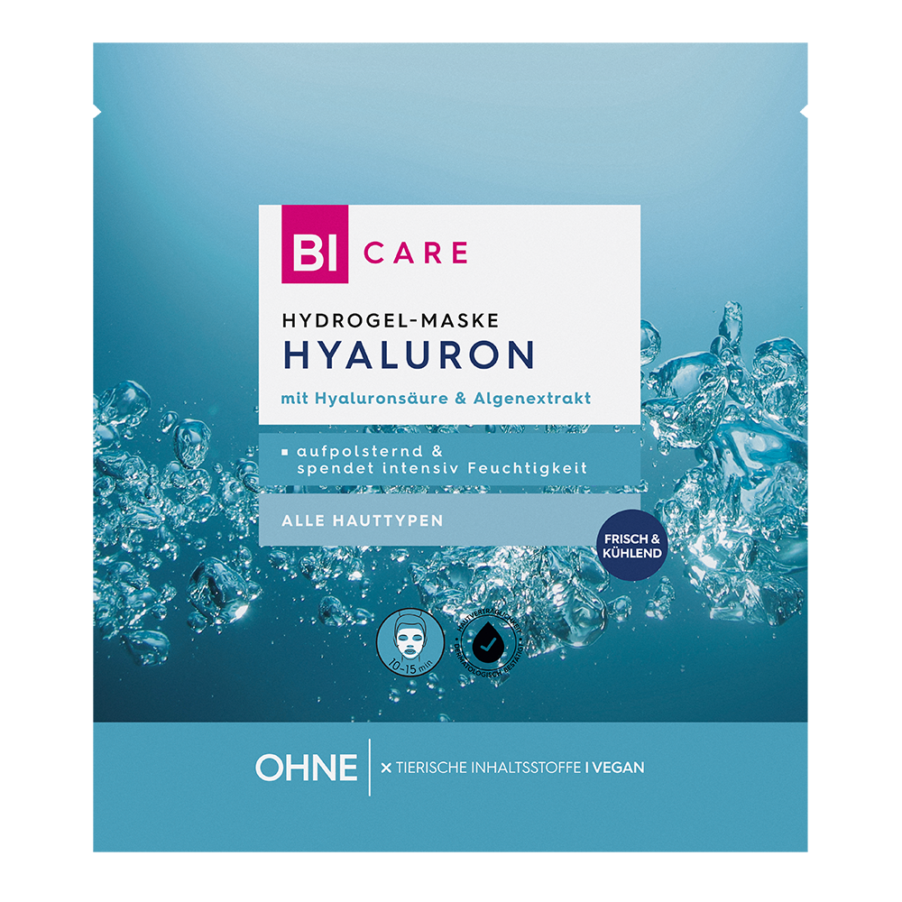 Bild: BI CARE Hyaluron Hydrogel Maske