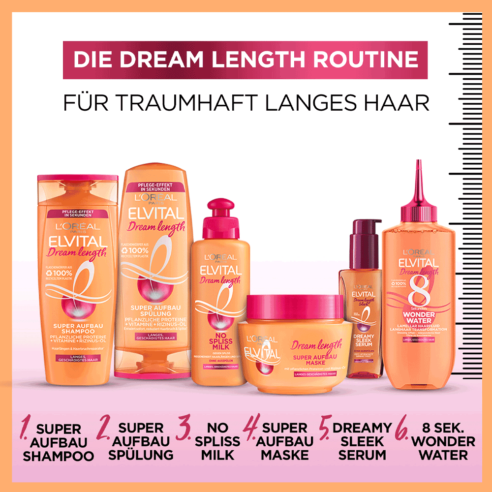 Bild: L'ORÉAL PARIS ELVITAL Dream Length Super Aufbau Shampoo