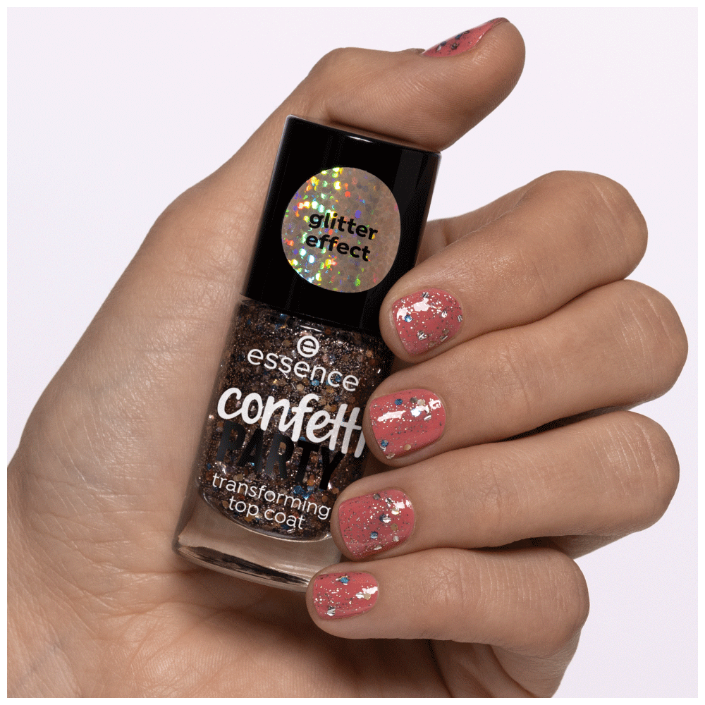 Bild: essence Confetti Party Transforming Top Coat