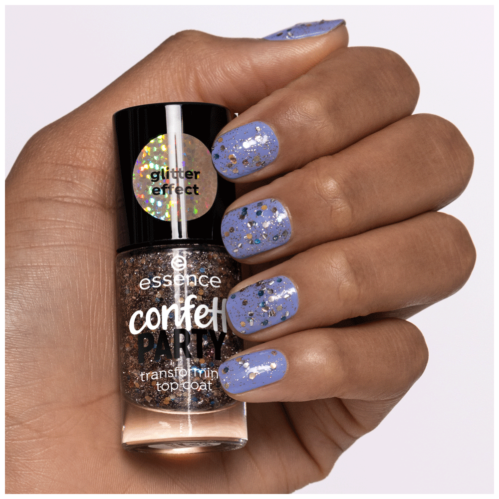 Bild: essence Confetti Party Transforming Top Coat