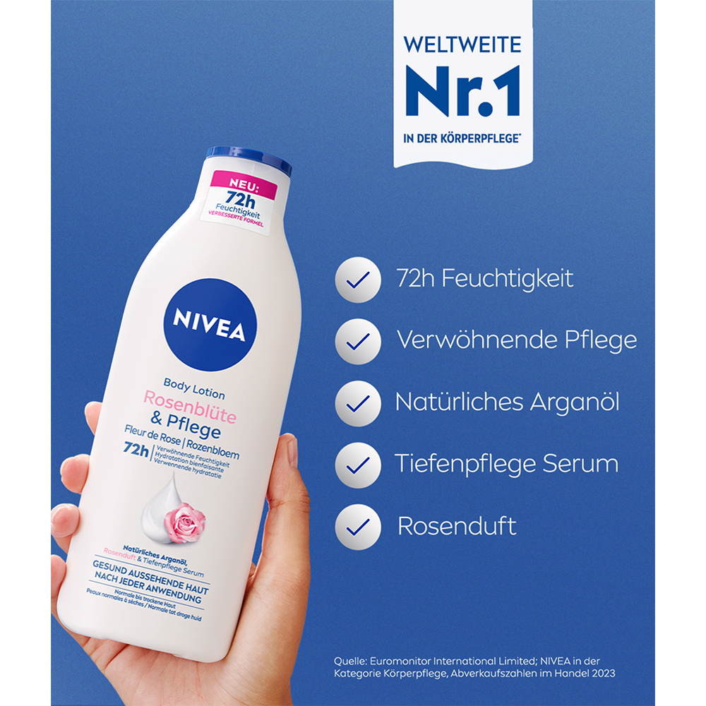 Bild: NIVEA Bodylotion Rosenblüte